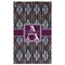Knit Argyle Golf Towel - Poly-Cotton Blend - Large w/ Name and Initial