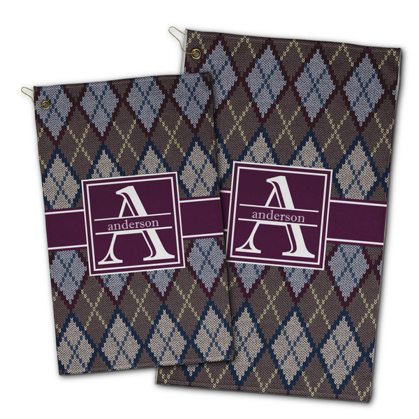 Knit Argyle Golf Towel - PARENT (small and large)