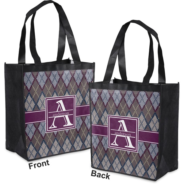 Knit Argyle Grocery Bag - Apvl