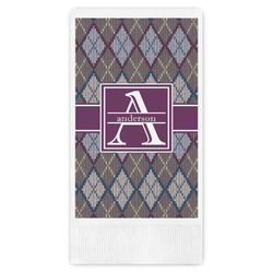 Knit Argyle Guest Paper Towels - Full Color (Personalized)
