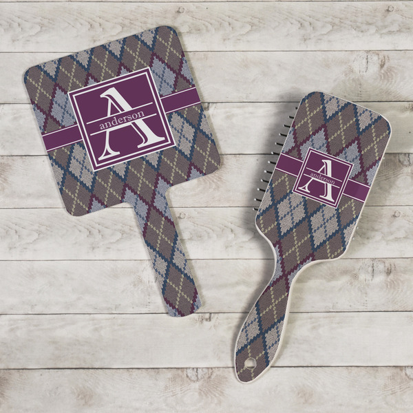 Knit Argyle Hand Mirrors - In Context