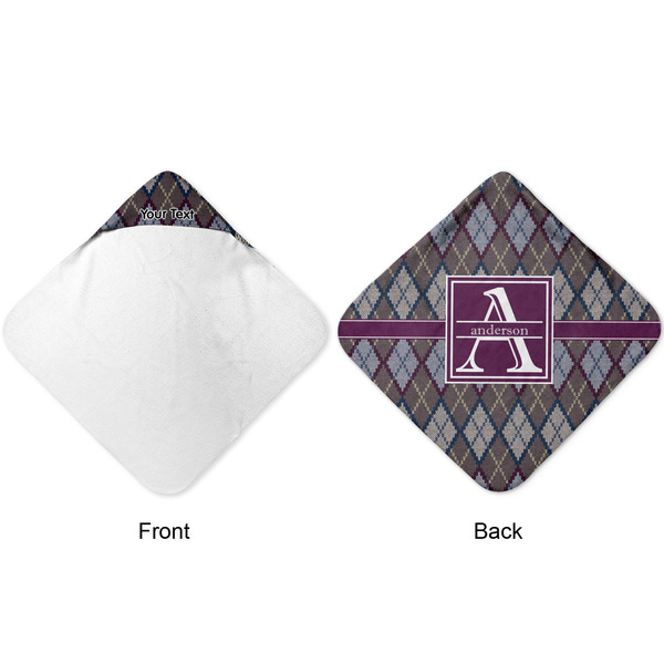 Knit Argyle Hooded Baby Towel- Approval