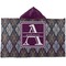 Knit Argyle Kids Hooded Towel (Personalized)