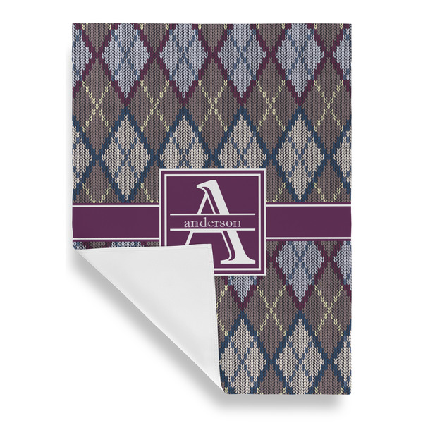 Knit Argyle House Flags - Single Sided - FRONT FOLDED