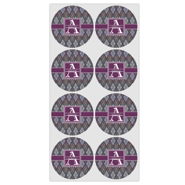 Knit Argyle Icing Circle - Medium - Set of 8