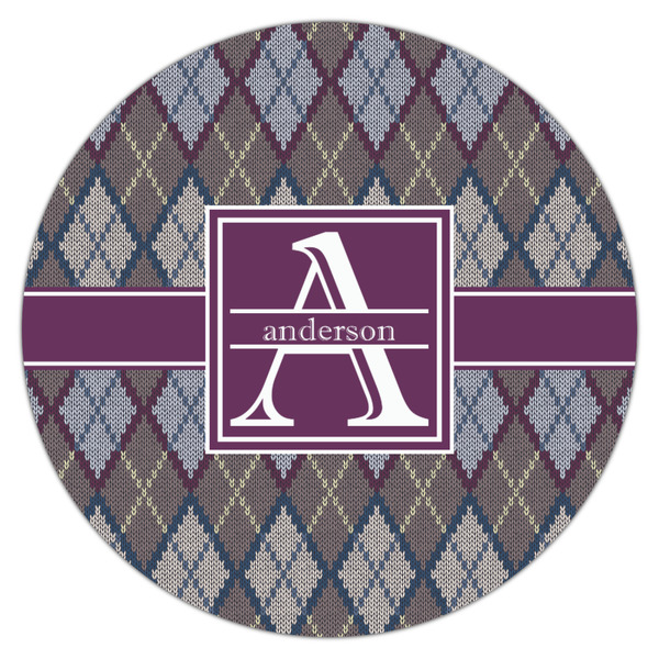 Knit Argyle Icing Circle - Medium - Single