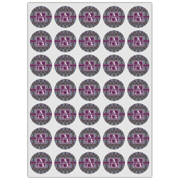 Knit Argyle Icing Circle - XSmall - Set of 35