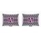 Knit Argyle  Indoor Rectangular Burlap Pillow (Front and Back)