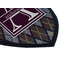 Knit Argyle Iron on Shield 3 Detail
