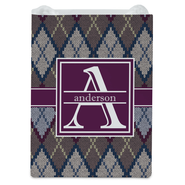 Knit Argyle Jewelry Gift Bag - Gloss - Front