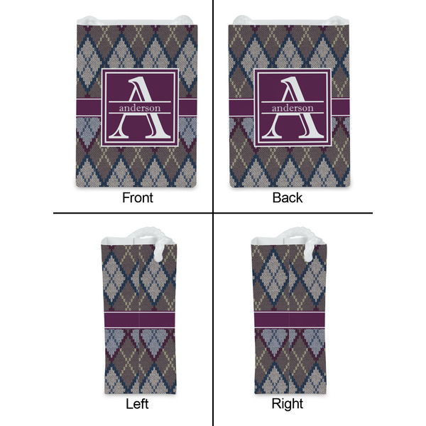 Knit Argyle Jewelry Gift Bag - Matte - Approval