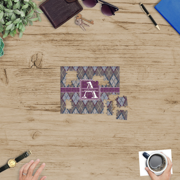 Knit Argyle Jigsaw Puzzle 110 Piece - In Context