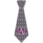 Knit Argyle Iron On Tie - 4 Sizes w/ Name and Initial