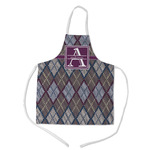 Knit Argyle Kid's Apron - Medium (Personalized)