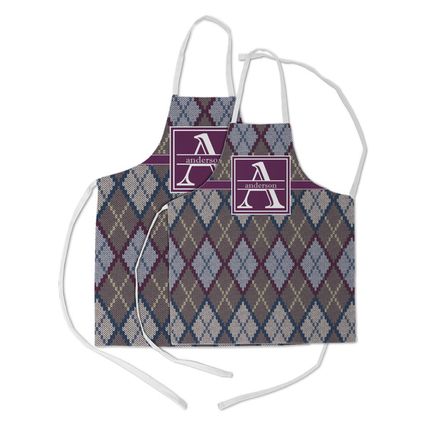 Knit Argyle Kid's Aprons - Parent - Main