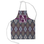 Knit Argyle Kid's Apron - Small (Personalized)