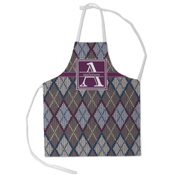 Knit Argyle Kid's Apron - Small (Personalized)