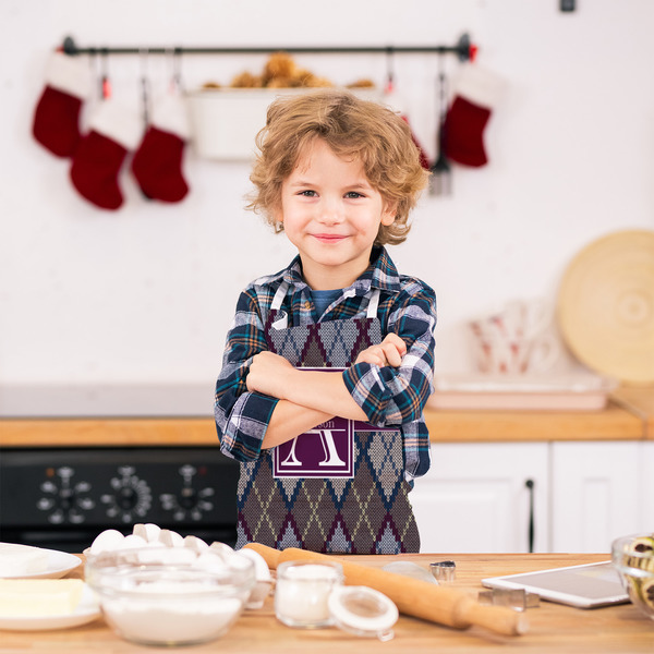 Knit Argyle Kid's Aprons - Small - Lifestyle