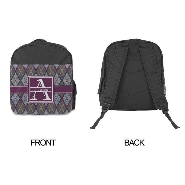 Knit Argyle Kid's Backpack - Approval