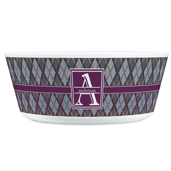 Knit Argyle Kids Bowls - FRONT