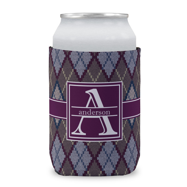 Knit Argyle Can Sleeve