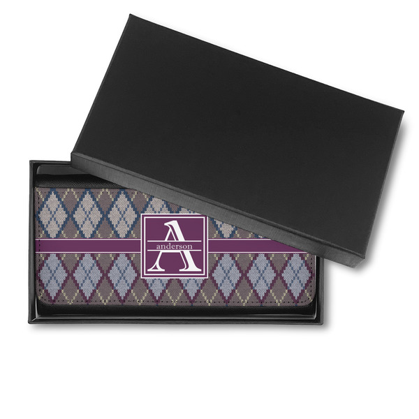 Knit Argyle Ladies Wallet - in box