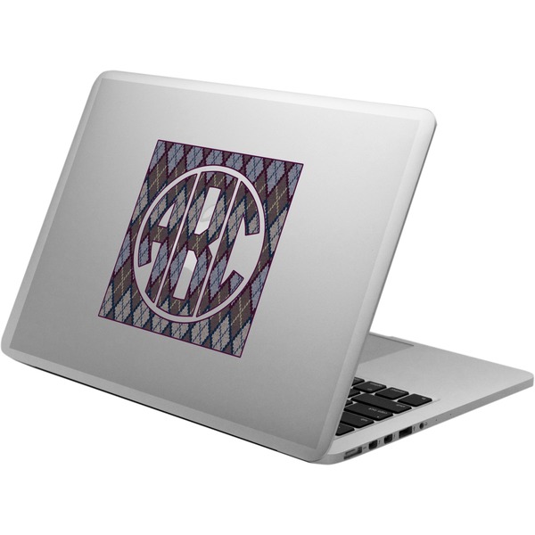 Custom Knit Argyle Laptop Decal (Personalized)