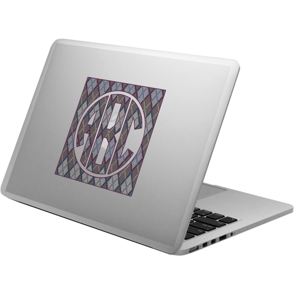 Custom Knit Argyle Laptop Decal (Personalized)