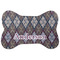 Knit Argyle Bone Shaped Dog Food Mat (Personalized)