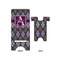 Knit Argyle Large Phone Stand - Front & Back