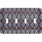 Knit Argyle Light Switch Cover (4 Toggle Plate)