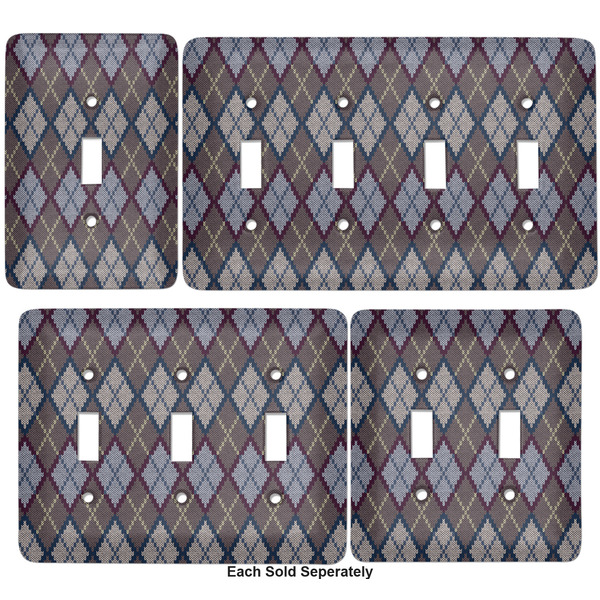 Knit Argyle Light Switch Covers all sizes