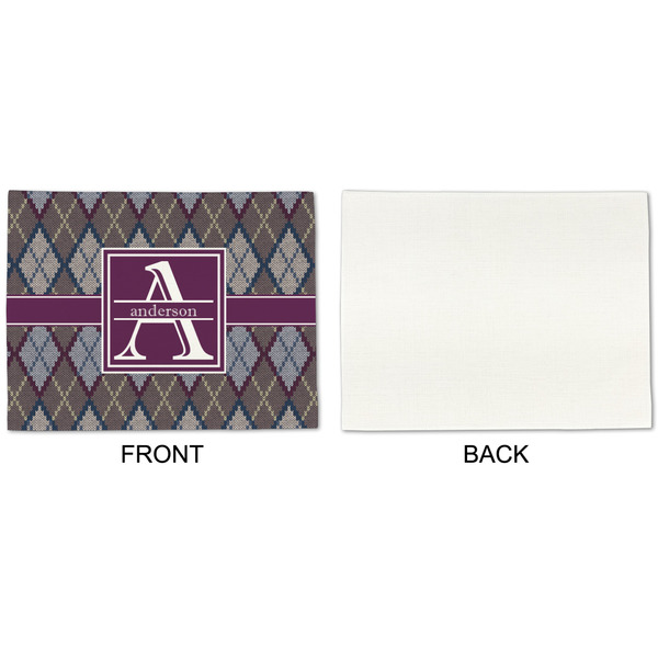 Knit Argyle Linen Placemat - APPROVAL Single (single sided)