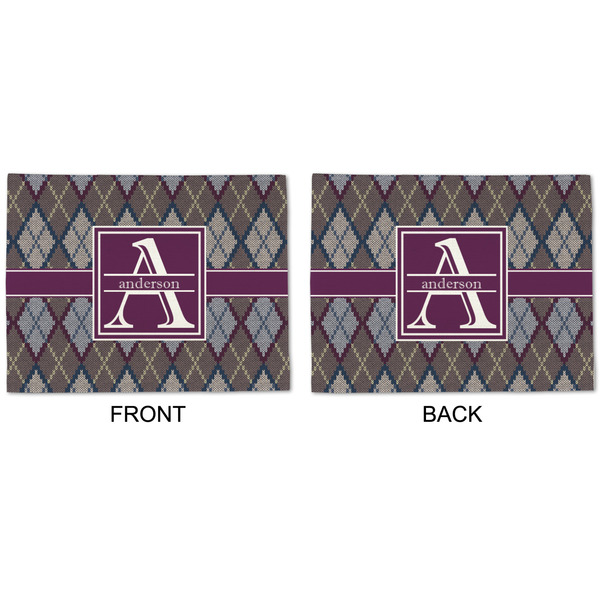 Knit Argyle Linen Placemat - APPROVAL (double sided)