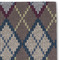Knit Argyle Linen Placemat - DETAIL