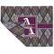 Knit Argyle Linen Placemat - Folded Corner (double side)