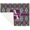 Knit Argyle Linen Placemat - Folded Corner (single side)