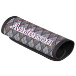 Knit Argyle Luggage Handle Cover (Personalized)