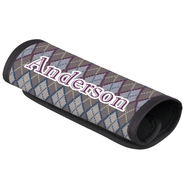 Custom Knit Argyle Luggage Handle Cover (Personalized)