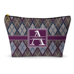 Knit Argyle Makeup Bag - Small - 8.5"x4.5" (Personalized)