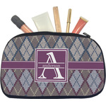 Knit Argyle Makeup / Cosmetic Bag - Medium (Personalized)