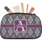 Knit Argyle Makeup / Cosmetic Bag - Medium (Personalized)
