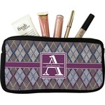 Knit Argyle Makeup / Cosmetic Bag (Personalized)