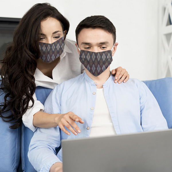 Knit Argyle Mask1 Adult Lifestyle