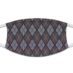 Knit Argyle Cloth Face Mask (T-Shirt Fabric)