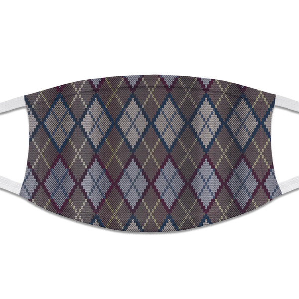 Custom Knit Argyle Cloth Face Mask (T-Shirt Fabric)