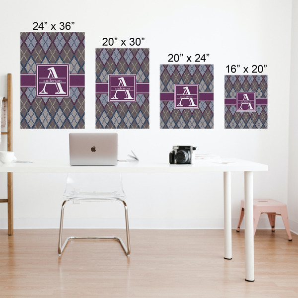 Knit Argyle Matte Poster - Sizes
