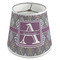 Knit Argyle Poly Film Empire Lampshade - Angle View