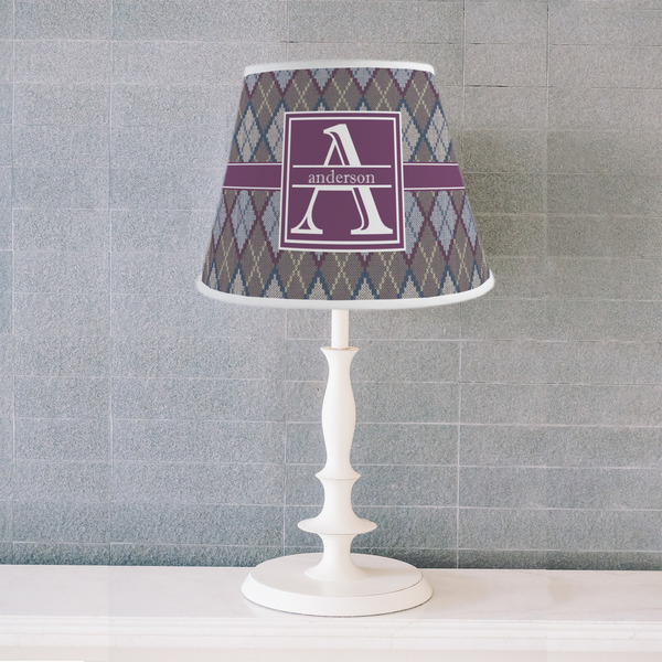 Knit Argyle Poly Film Empire Lampshade - Lifestyle