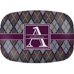 Knit Argyle Melamine Platter (Personalized)